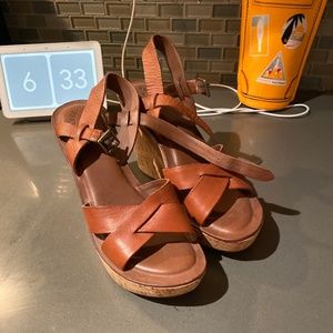 Kork-Ease Platform Wedge Sandal Size 9